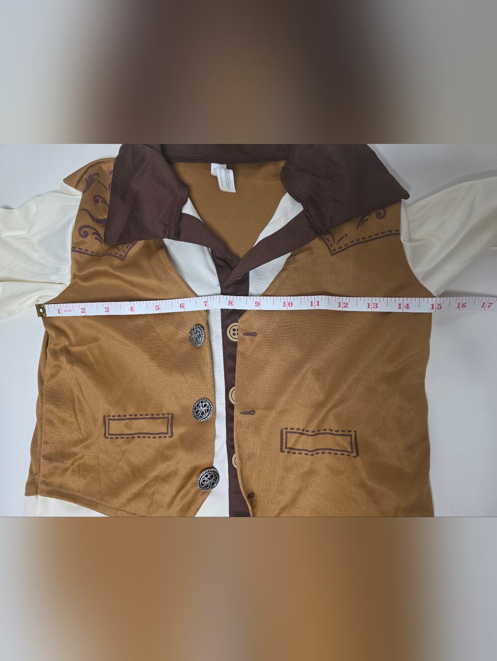 SEE DETAILS - Amscan Cowboy Outfit Medium (8-10) - Top/Pant - Picture 15 of 16